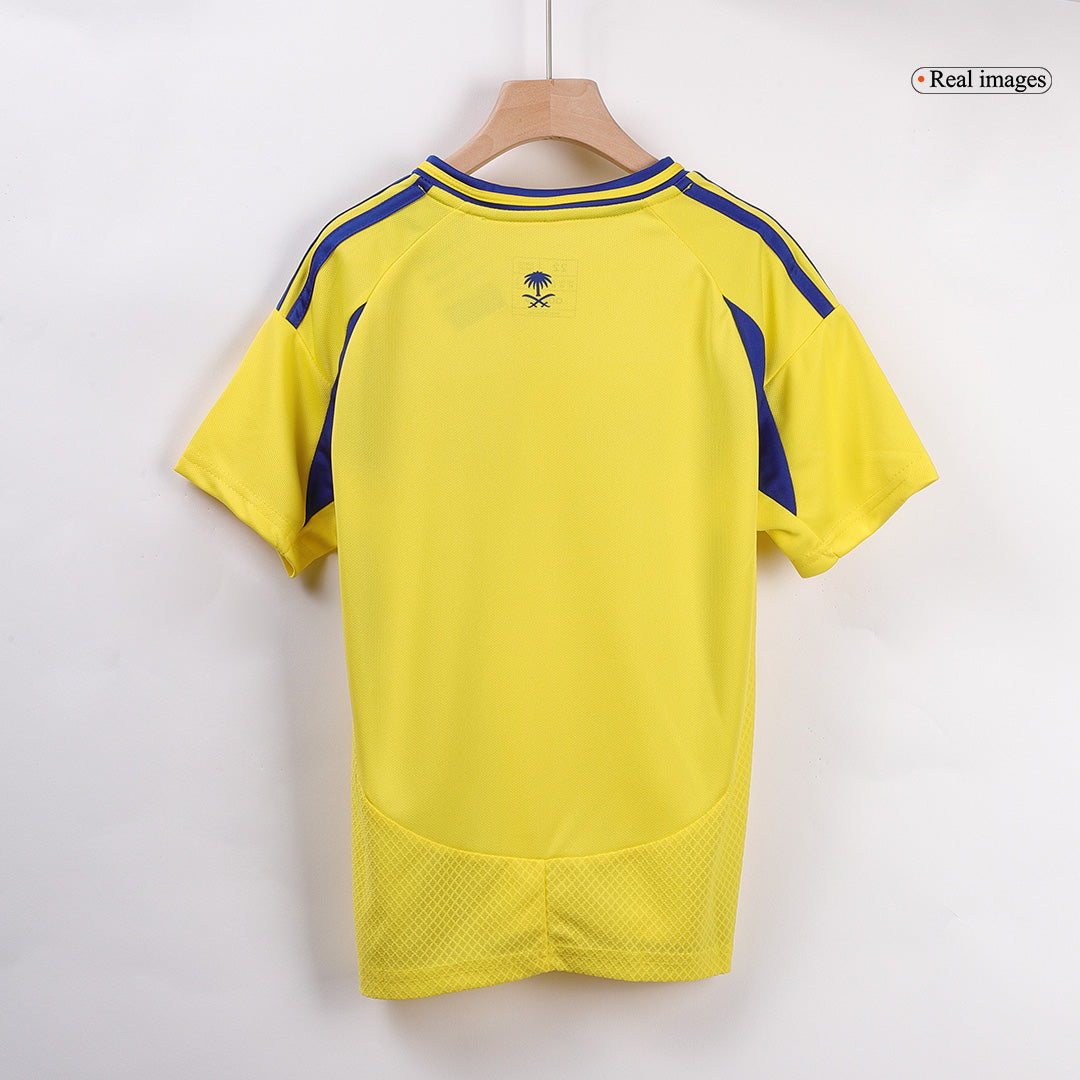 Kid's RONALDO #7 Al Nassr Home Soccer Jersey Kit(Jersey+Shorts+Socks) 2024/25 - ACL Top Soccer Jerseys Store
