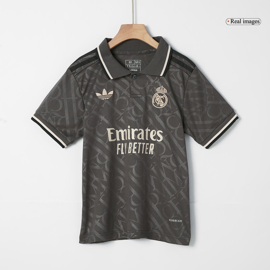 Kid's Real Madrid Third Away Soccer Jersey Kit(Jersey+Shorts) 2024/25 Top Soccer Jerseys Store