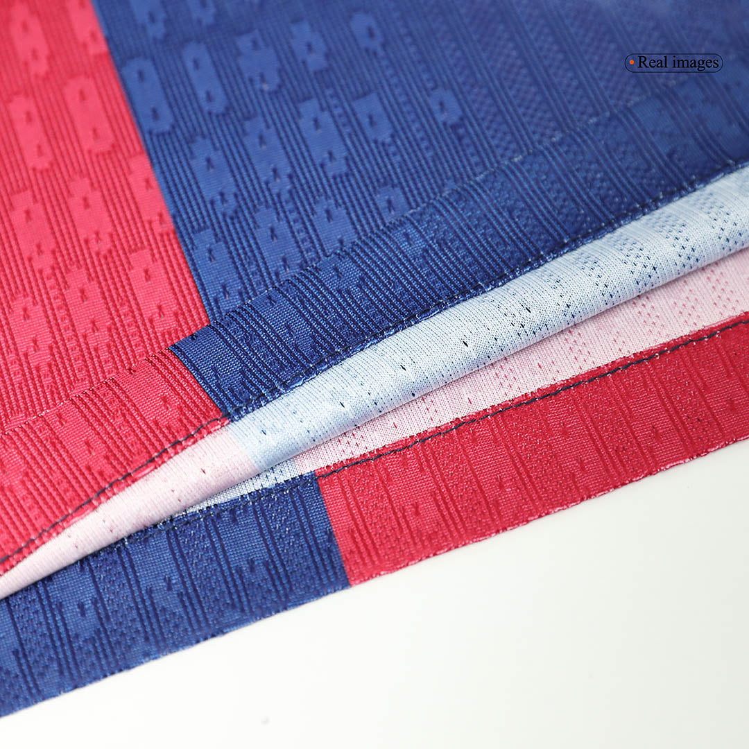 Player Version F.DE JONG #21 Barcelona Home Soccer Jersey 2024/25 - Spotify Logo Without Text Top Soccer Jerseys Store