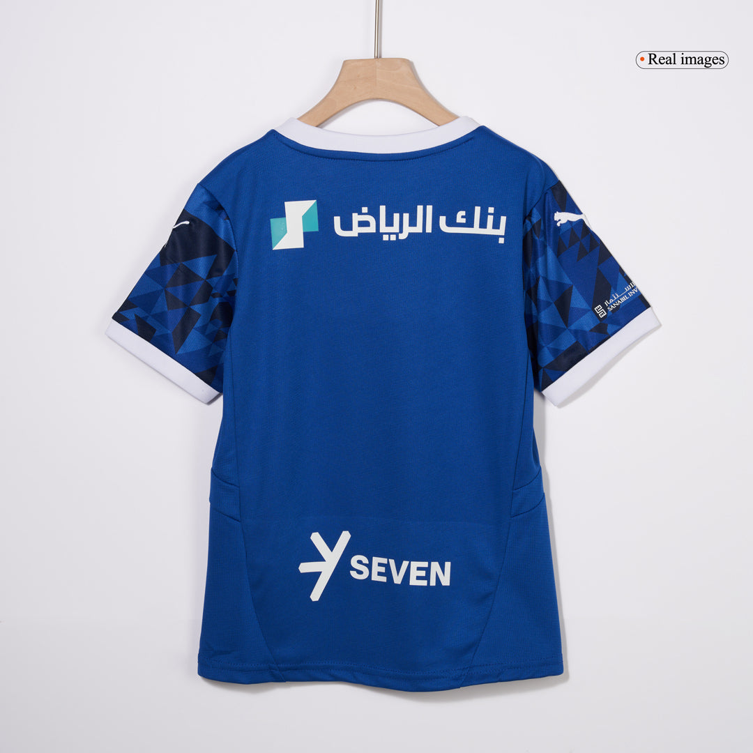 Kid's Al Hilal SFC Home Soccer Jersey Kit(Jersey+Shorts) 2024/25 Top Soccer Jerseys Store