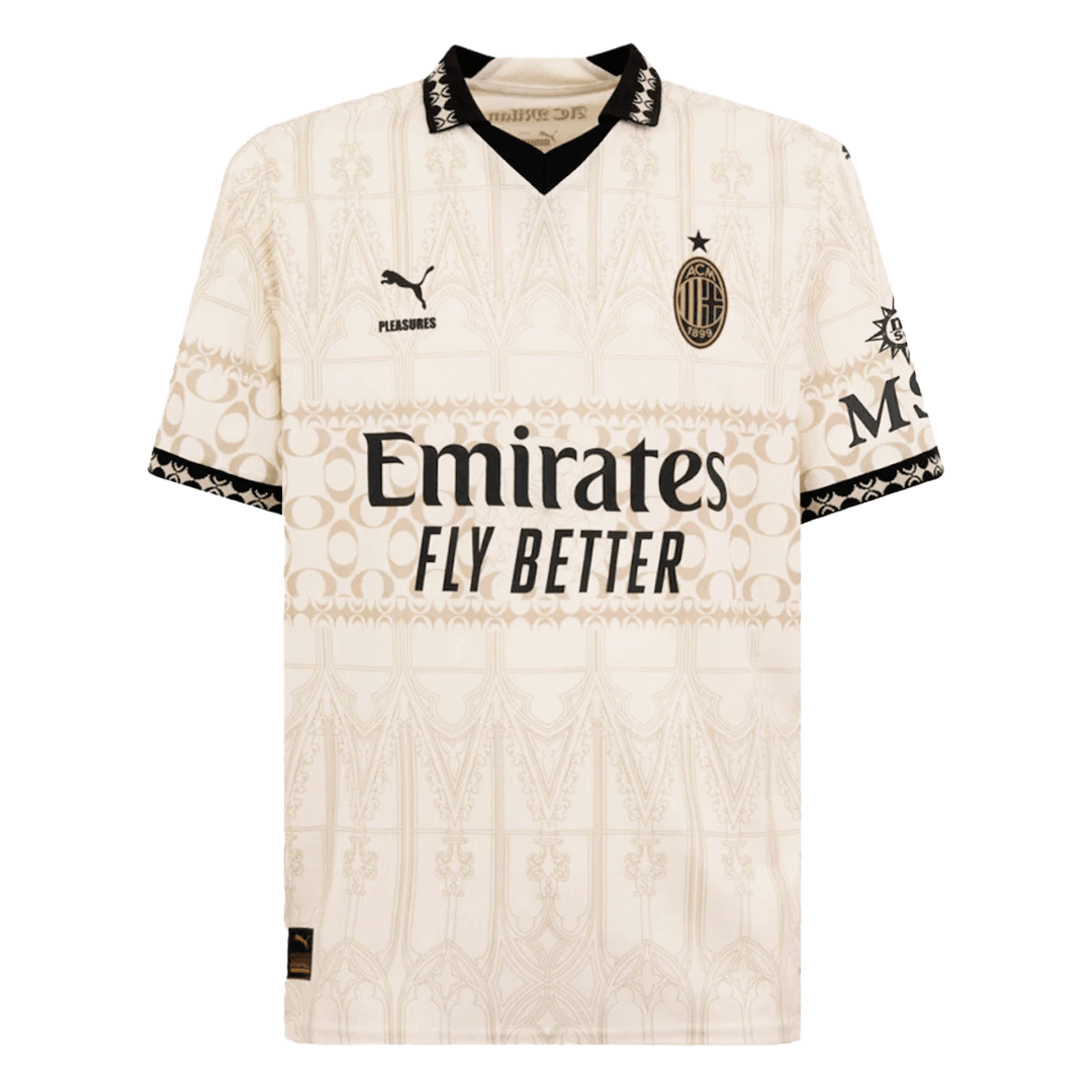 PULISIC #11 AC Milan X Pleasures Fouth Away Soccer Jersey 2023/24 Top Soccer Jerseys Store