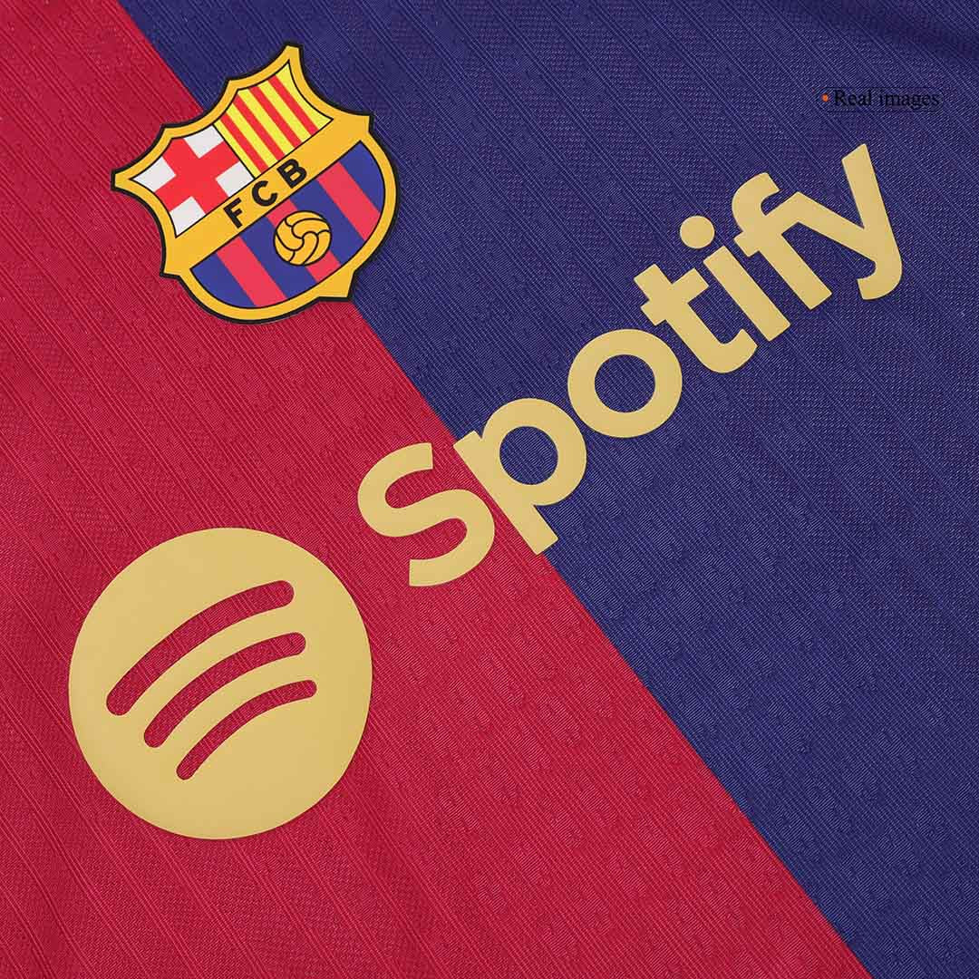 Player Version F.DE JONG #21 Barcelona Home Soccer Jersey 2024/25 Top Soccer Jerseys Store