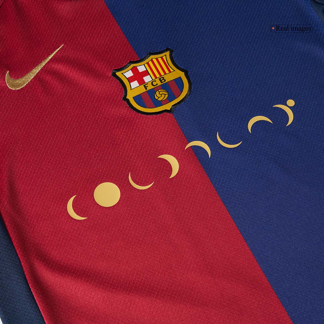 Kid's Barcelona Home Soccer Jersey Kit(Jersey+Shorts) 2024/25 - COLDPLAY Top Soccer Jerseys Store