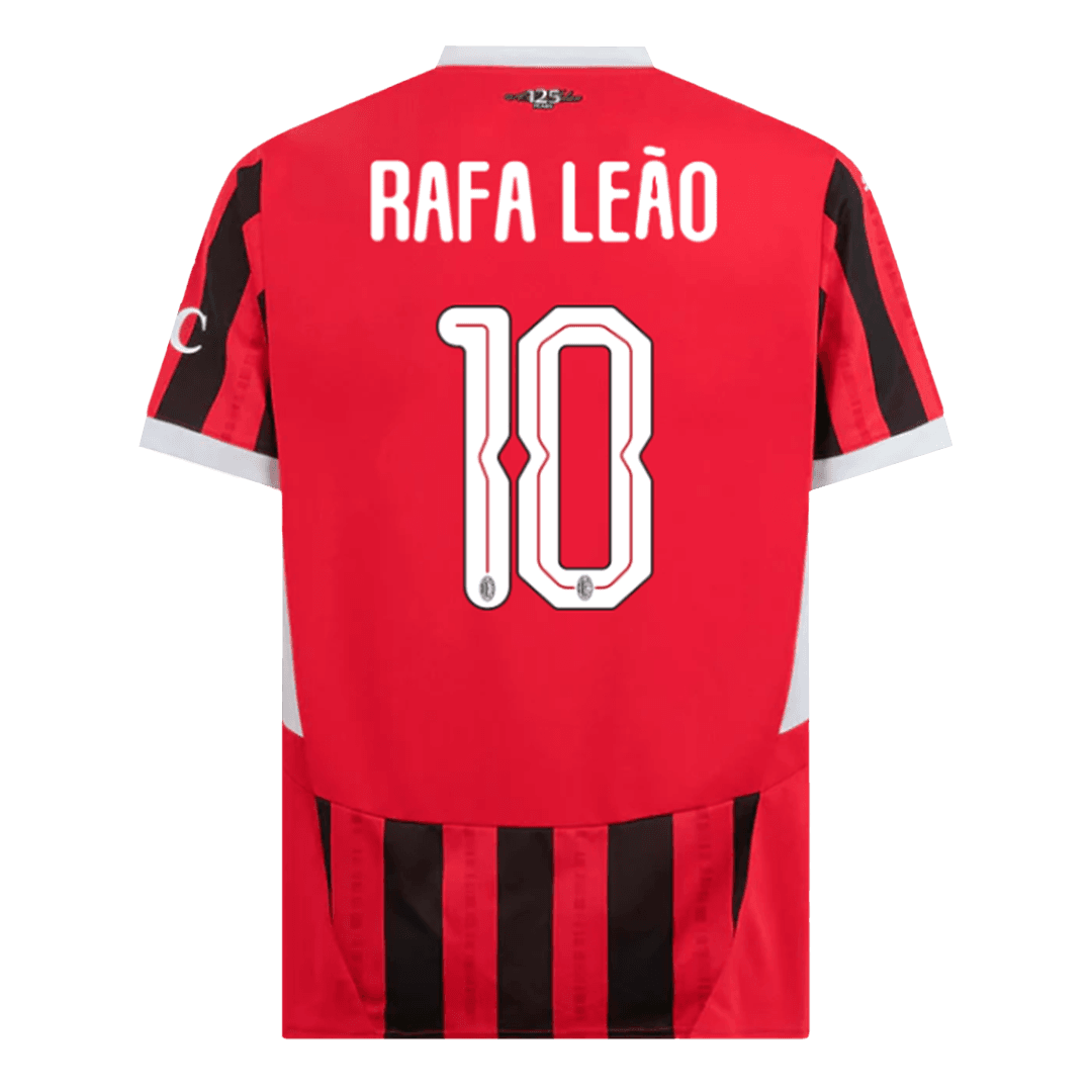 RAFA LE?O #10 AC Milan Home Soccer Jersey 2024/25 - UCL Top Soccer Jerseys Store