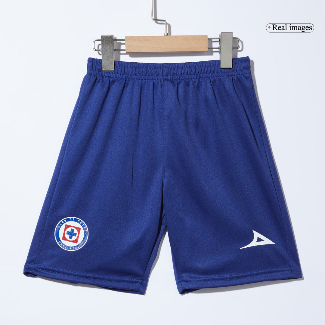 Kid's Cruz Azul Third Away Soccer Jersey Kit(Jersey+Shorts) 2024/25 Top Soccer Jerseys Store