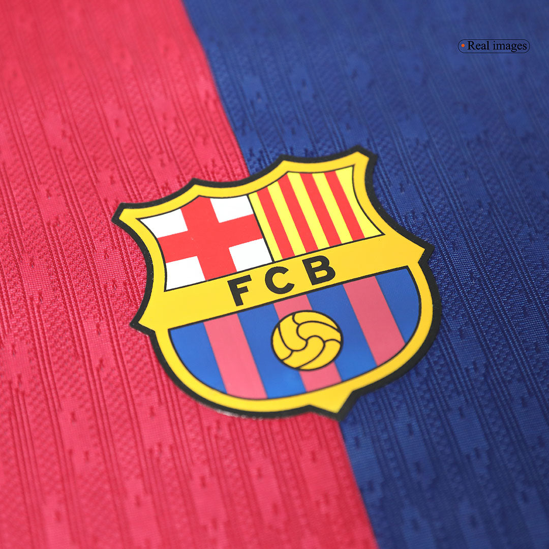 Player Version LEWANDOWSKI #9 Barcelona Home Soccer Jersey 2024/25 - Spotify Logo Without Text Top Soccer Jerseys Store