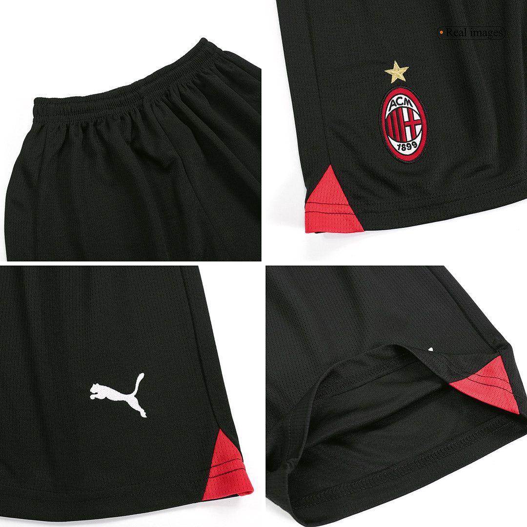 Kid's AC Milan Home Soccer Jersey Kit(Jersey+Shorts) 2023/24 Top Soccer Jerseys Store