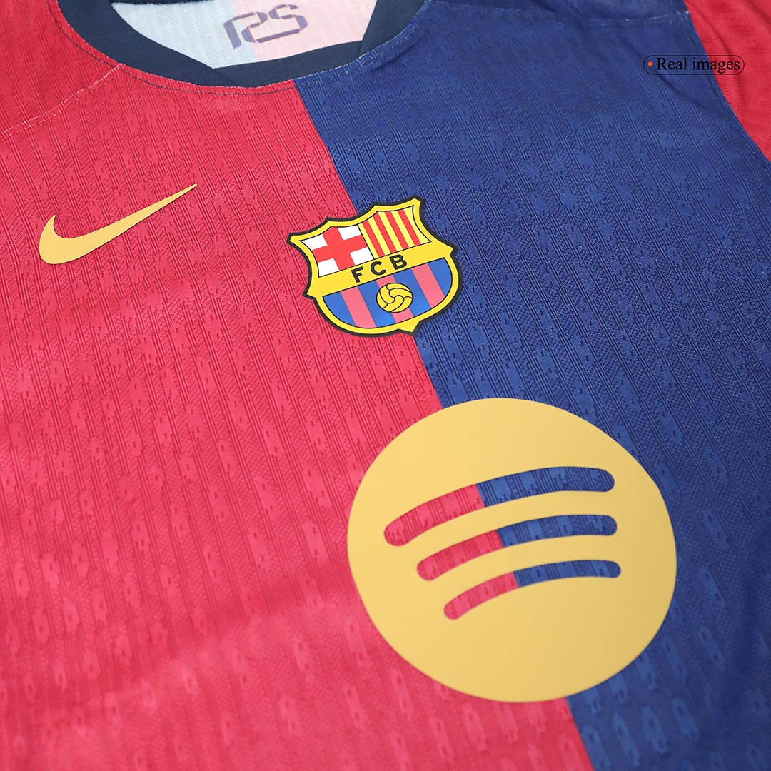 Player Version LEWANDOWSKI #9 Barcelona Home Soccer Jersey 2024/25 - Spotify Logo Without Text Top Soccer Jerseys Store