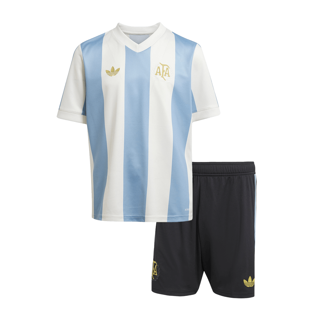Kid's Argentina Soccer Jersey Kit(Jersey+Shorts) 2024 - 50th Anniversary Top Soccer Jerseys Store