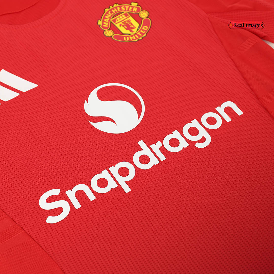 Player Version MOUNT #7 Manchester United Home Soccer Jersey 2024/25 Top Soccer Jerseys Store