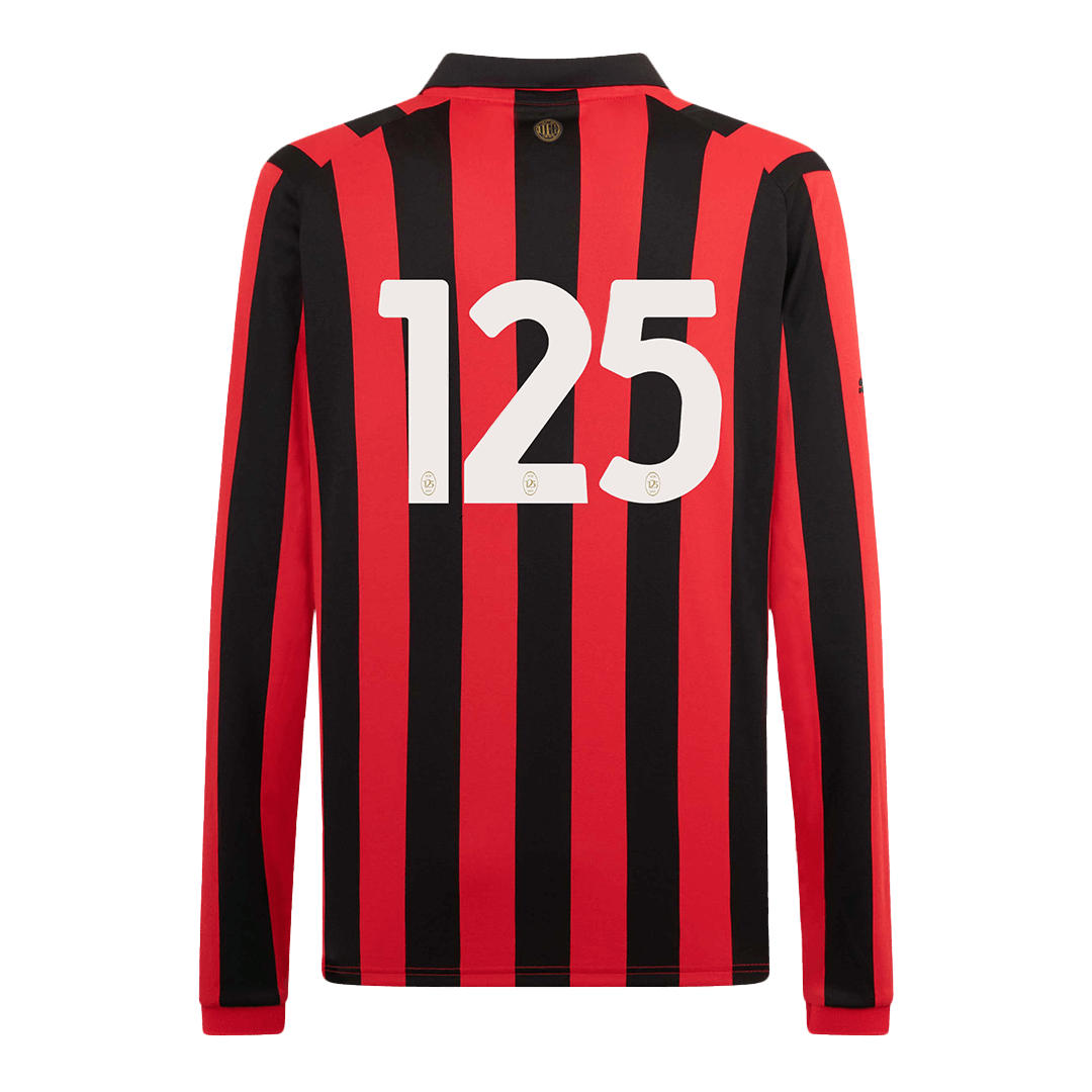 #125 AC Milan 125th Anniversary Long Sleeve Soccer Jersey 2024/25 Top Soccer Jerseys Store