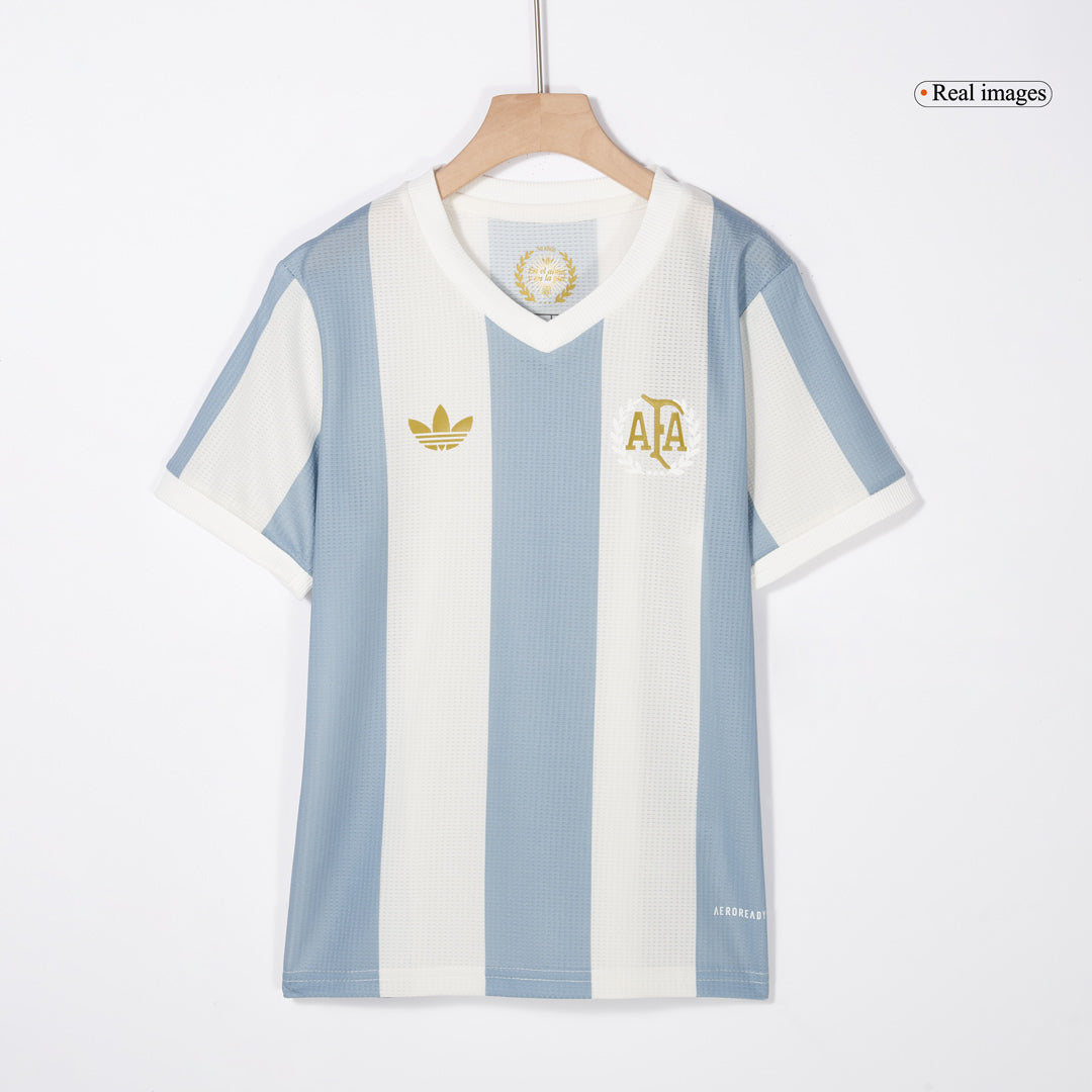 Kid's Argentina Soccer Jersey Kit(Jersey+Shorts) 2024 - 50th Anniversary Top Soccer Jerseys Store