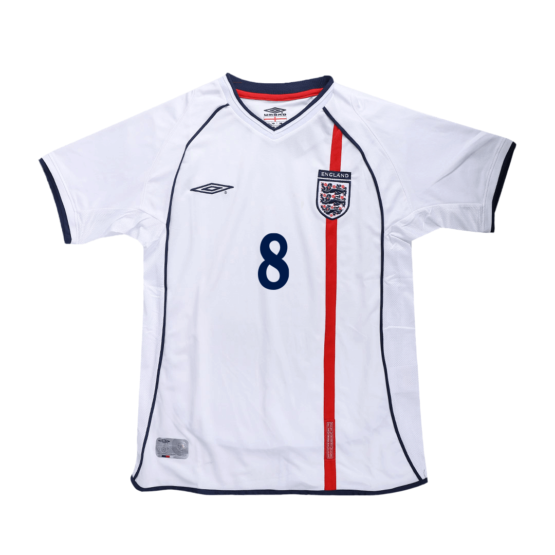 Retro SCHOLES #8 2002 England Home Soccer Jersey Top Soccer Jerseys Store