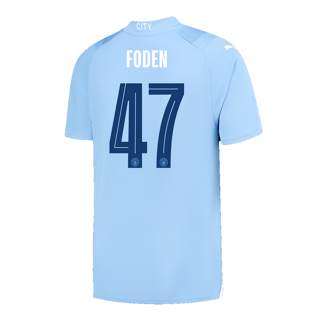 FODEN #47 Manchester City Home Soccer Jersey 2023/24 - UCL Top Soccer Jerseys Store