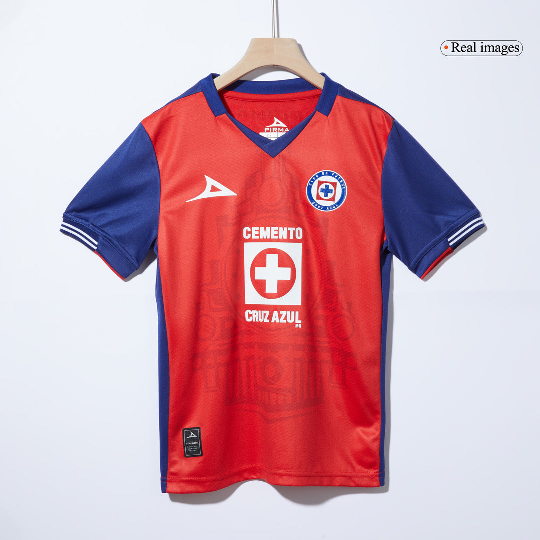 Kid's Cruz Azul Third Away Soccer Jersey Kit(Jersey+Shorts) 2024/25 Top Soccer Jerseys Store