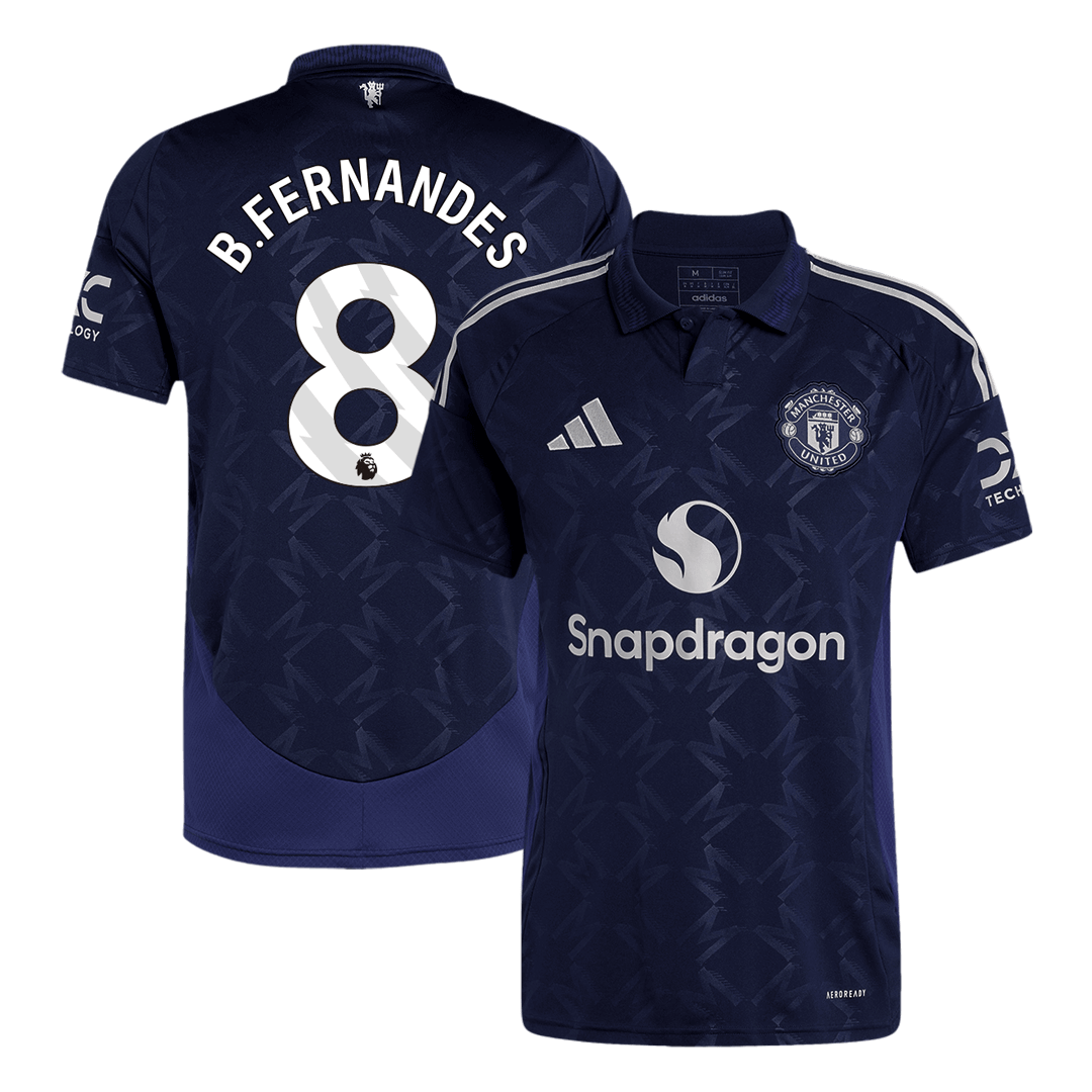 B.FERNANDES #8 Manchester United Away Soccer Jersey 2024/25 Top Soccer Jerseys Store