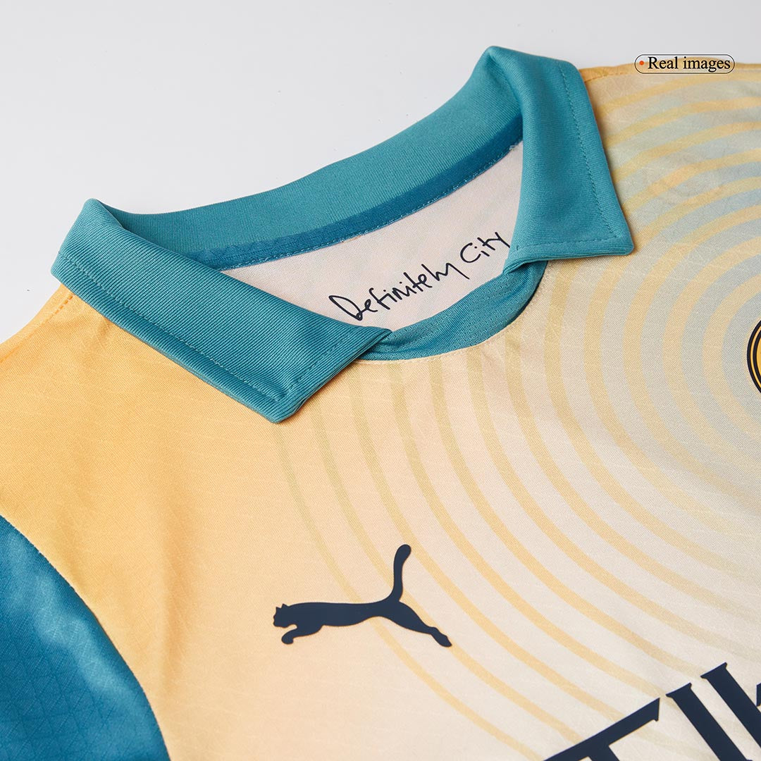 Player Version DE BRUYNE #17 Manchester City Fourth Away Soccer Jersey 2024/25 - Definitely City Top Soccer Jerseys Store