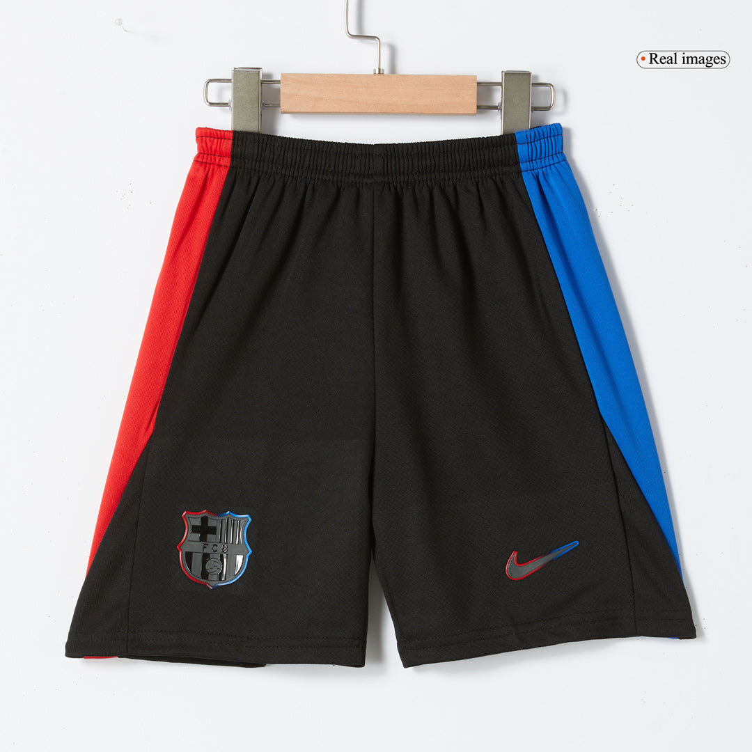 Kid's Barcelona Away Soccer Jersey Kit(Jersey+Shorts) 2024/25 Top Soccer Jerseys Store