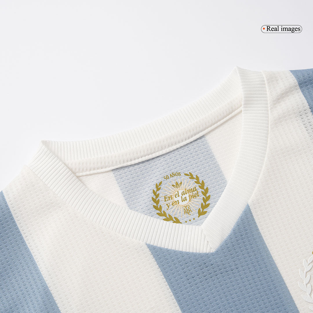 Kid's Argentina Soccer Jersey Kit(Jersey+Shorts) 2024 - 50th Anniversary Top Soccer Jerseys Store