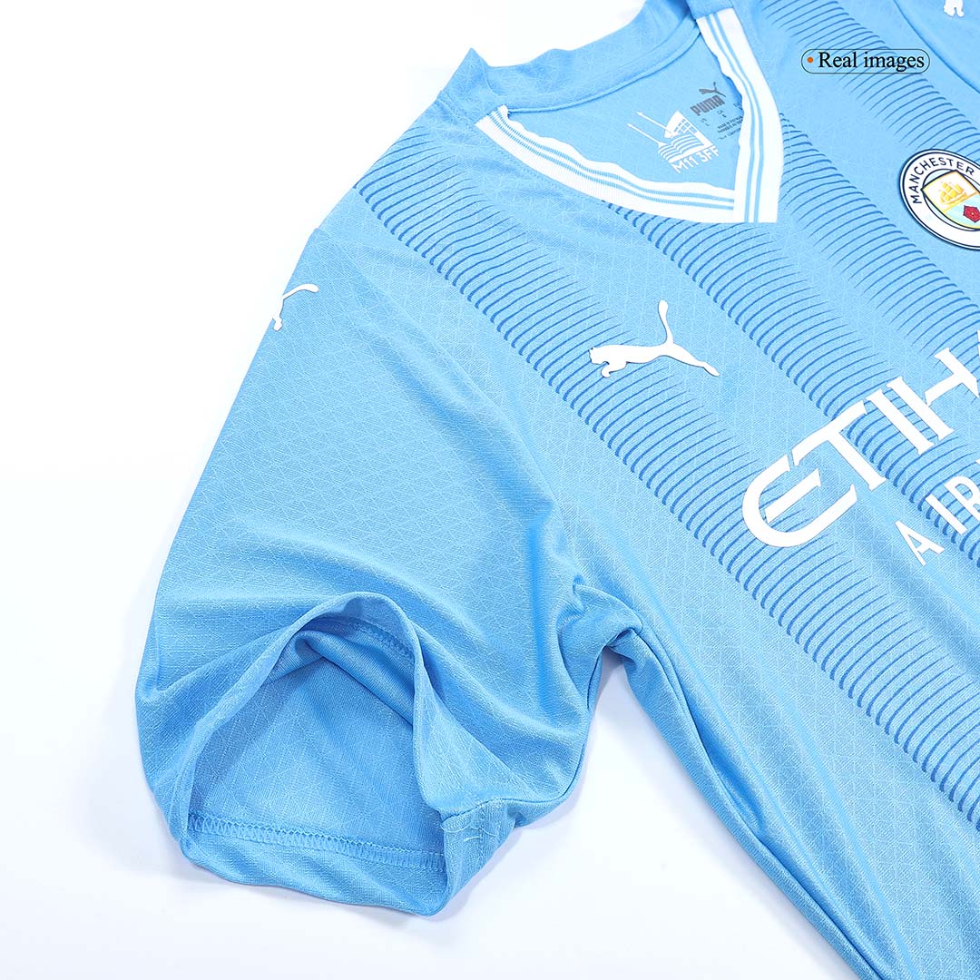 Player Version HAALAND #9 Manchester City Home Soccer Jersey 2023/24 Top Soccer Jerseys Store