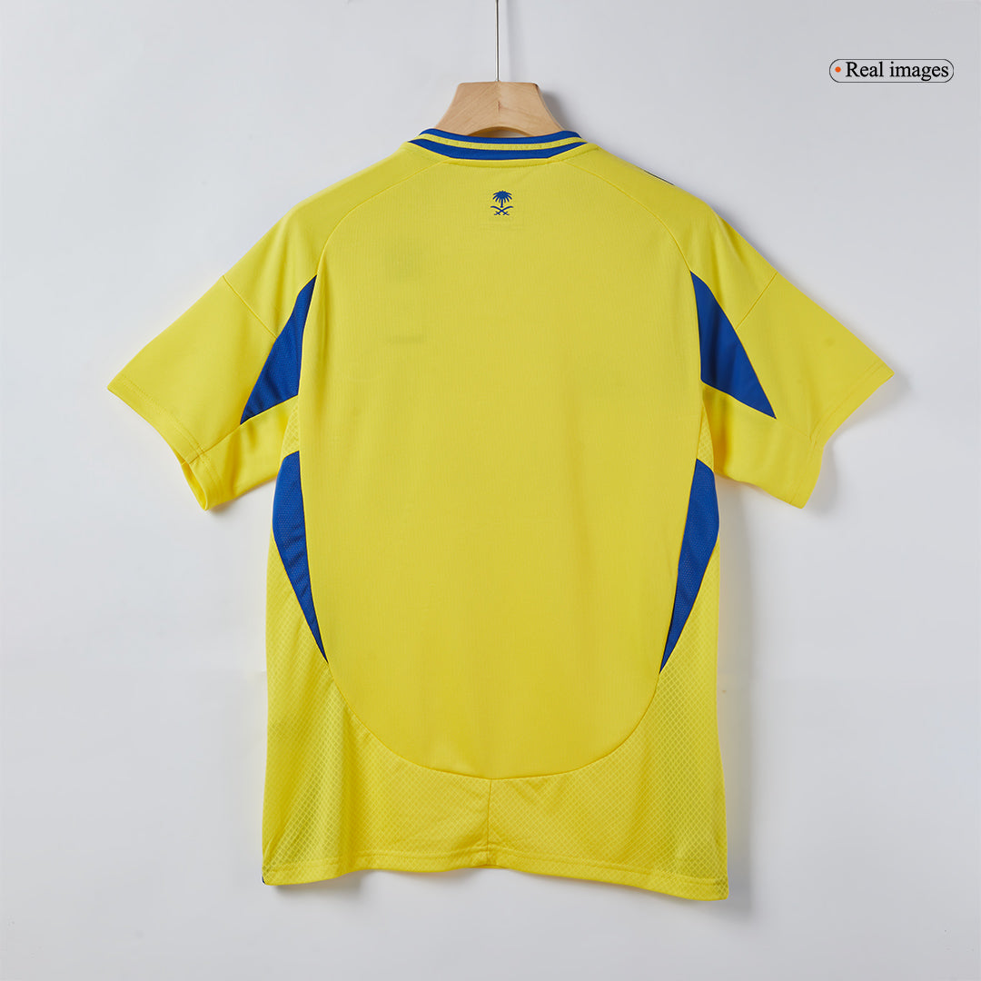 Al Nassr Home Soccer Jersey Kit(Jersey+Shorts+Socks) 2024/25 Top Soccer Jerseys Store