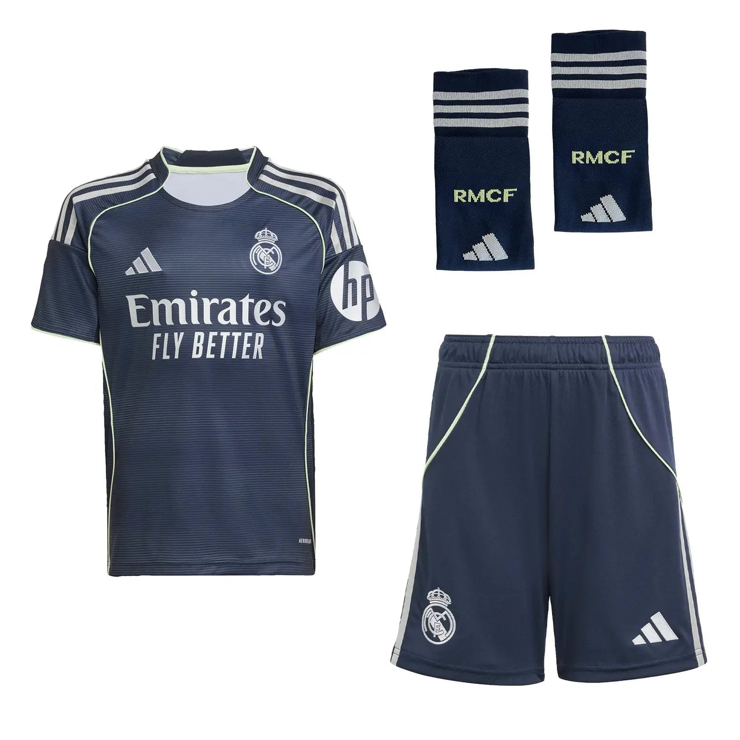 Kid's Real Madrid Away Soccer Jersey Kit(Jersey+Shorts+Socks) 2025/26