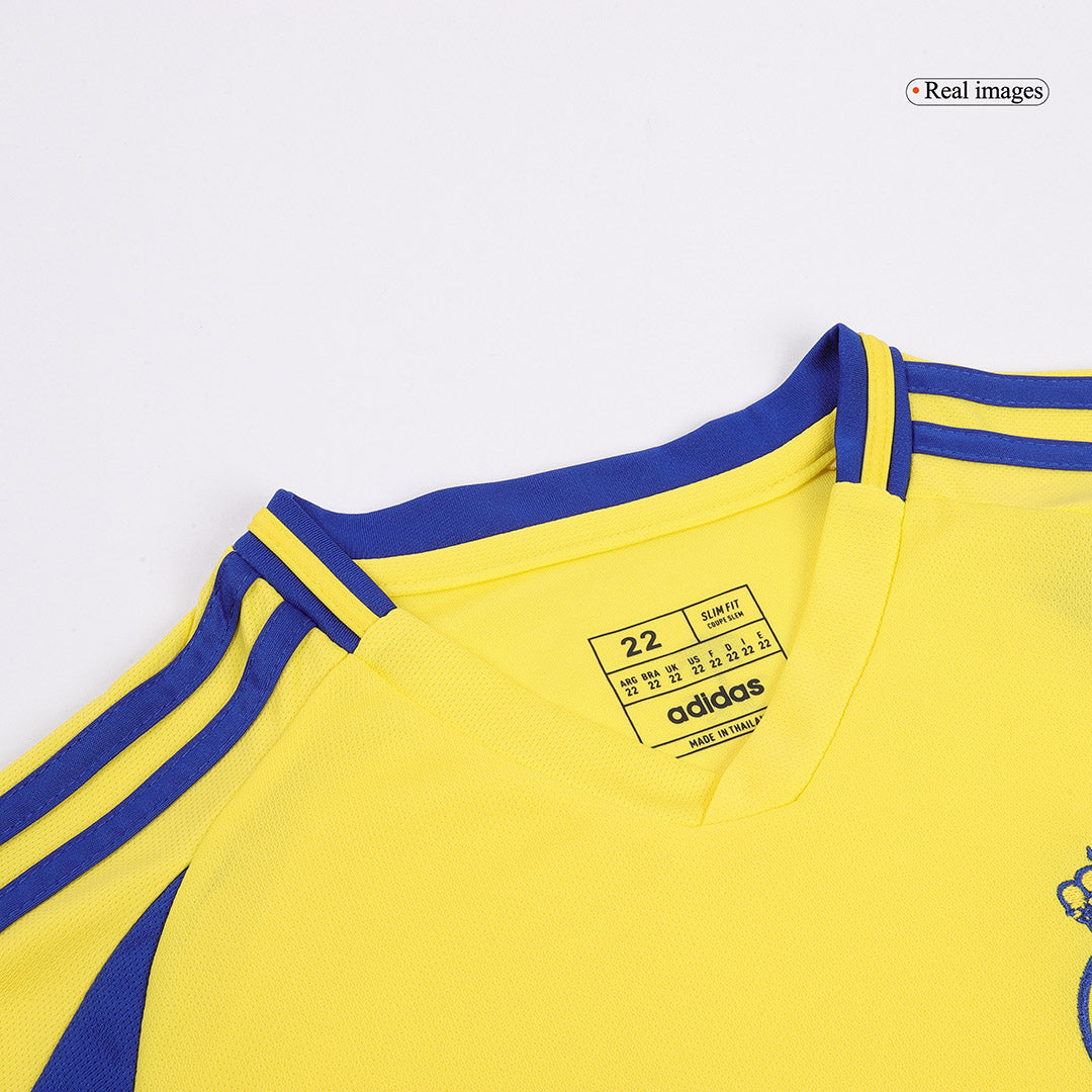Kid's RONALDO #7 Al Nassr Home Soccer Jersey Kit(Jersey+Shorts+Socks) 2024/25 Top Soccer Jerseys Store