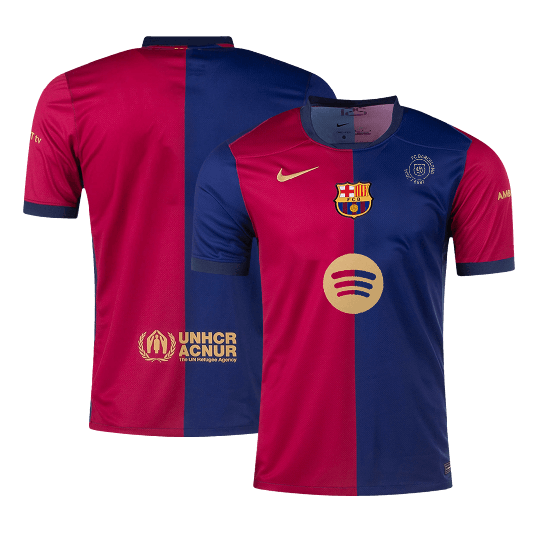 Barcelona Home Soccer Jersey 2024/25 - 125th Anniversary(Spotify Logo Without Text) Top Soccer Jerseys Store