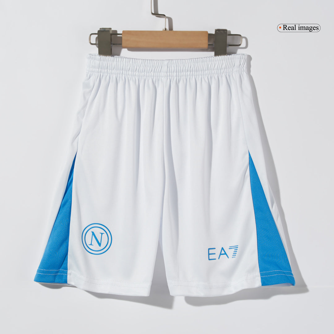 Kid's Napoli Home Soccer Jersey Kit(Jersey+Shorts) 2024/25 Top Soccer Jerseys Store