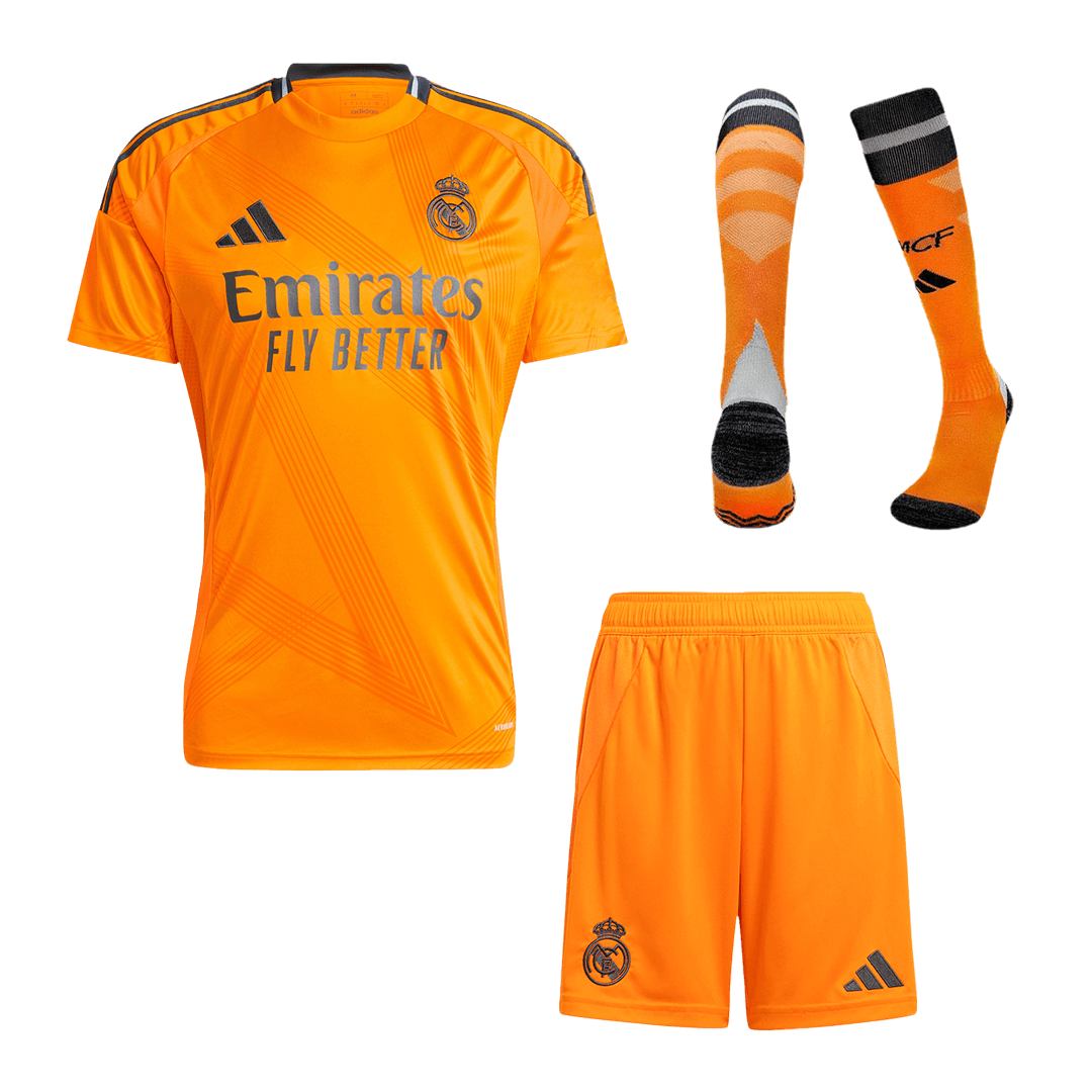 Real Madrid Away Soccer Jersey Kit(Jersey+Shorts+Socks) 2024/25 Top Soccer Jerseys Store