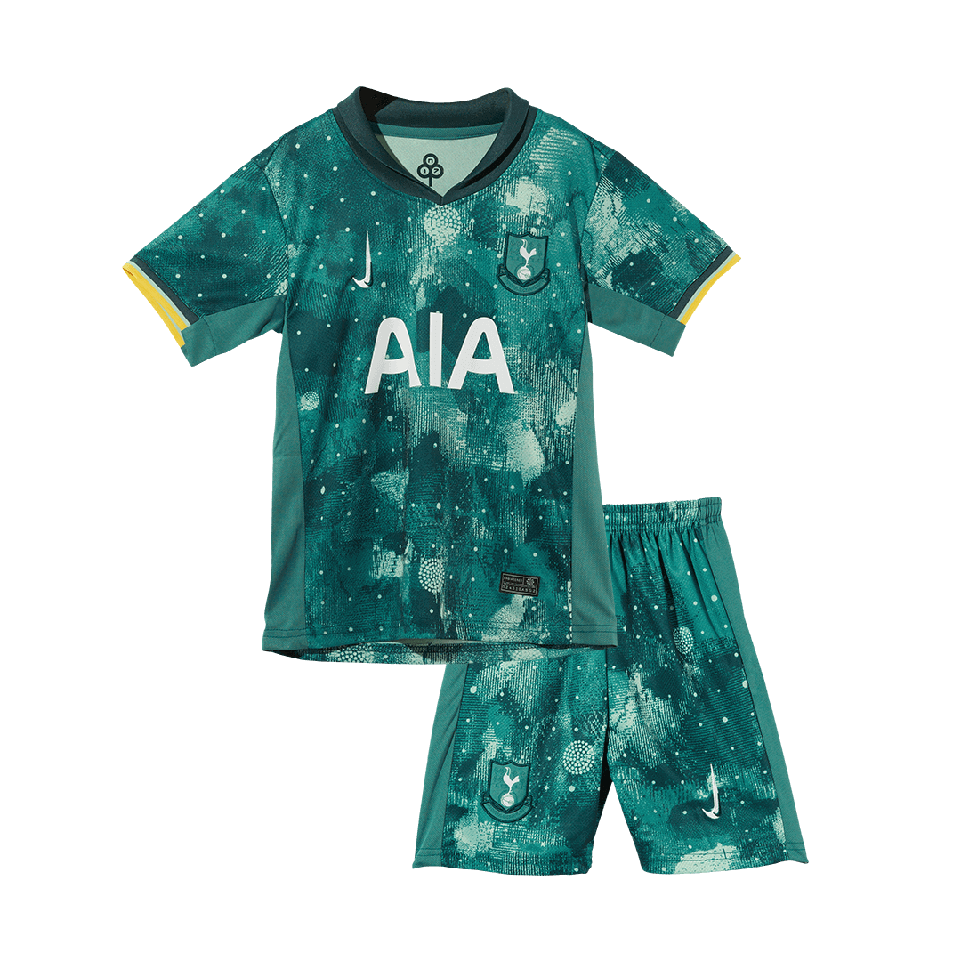 Kid's Tottenham Hotspur Third Away Soccer Jersey Kit(Jersey+Shorts) 2024/25 Top Soccer Jerseys Store