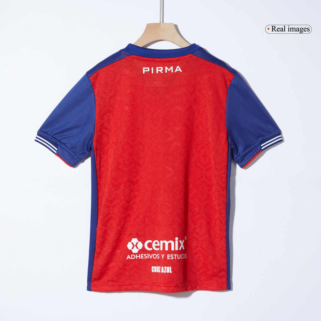 Kid's Cruz Azul Third Away Soccer Jersey Kit(Jersey+Shorts) 2024/25 Top Soccer Jerseys Store