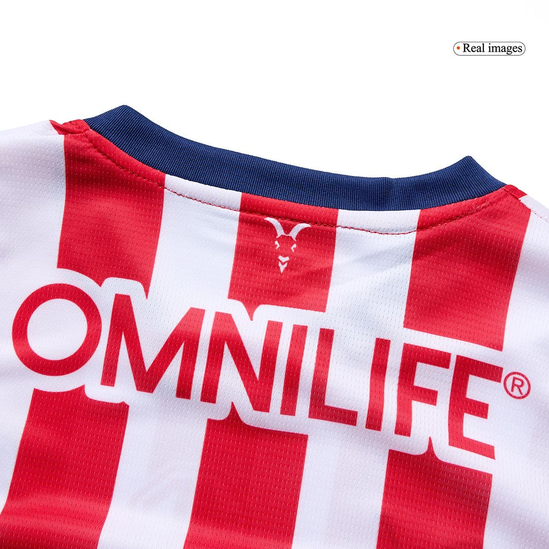 Kid's Chivas Home Soccer Jersey Kit(Jersey+Shorts) 2024/25 Top Soccer Jerseys Store