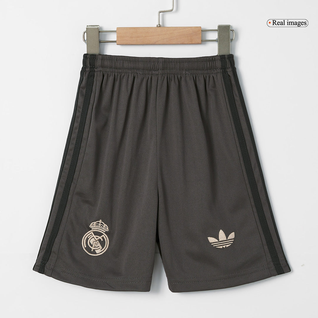 Kid's Real Madrid Third Away Soccer Jersey Kit(Jersey+Shorts) 2024/25 Top Soccer Jerseys Store
