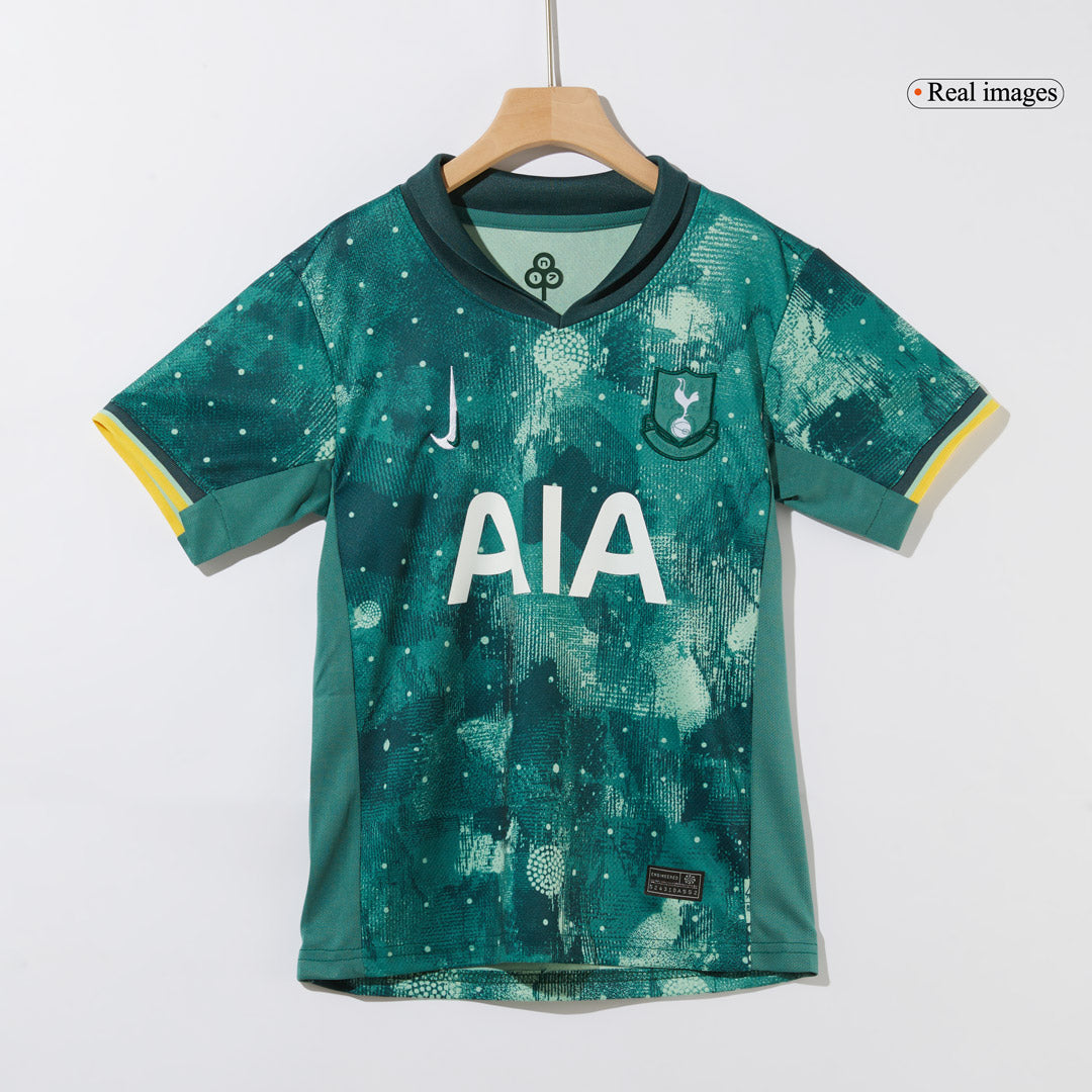 Kid's Tottenham Hotspur Third Away Soccer Jersey Kit(Jersey+Shorts) 2024/25 Top Soccer Jerseys Store