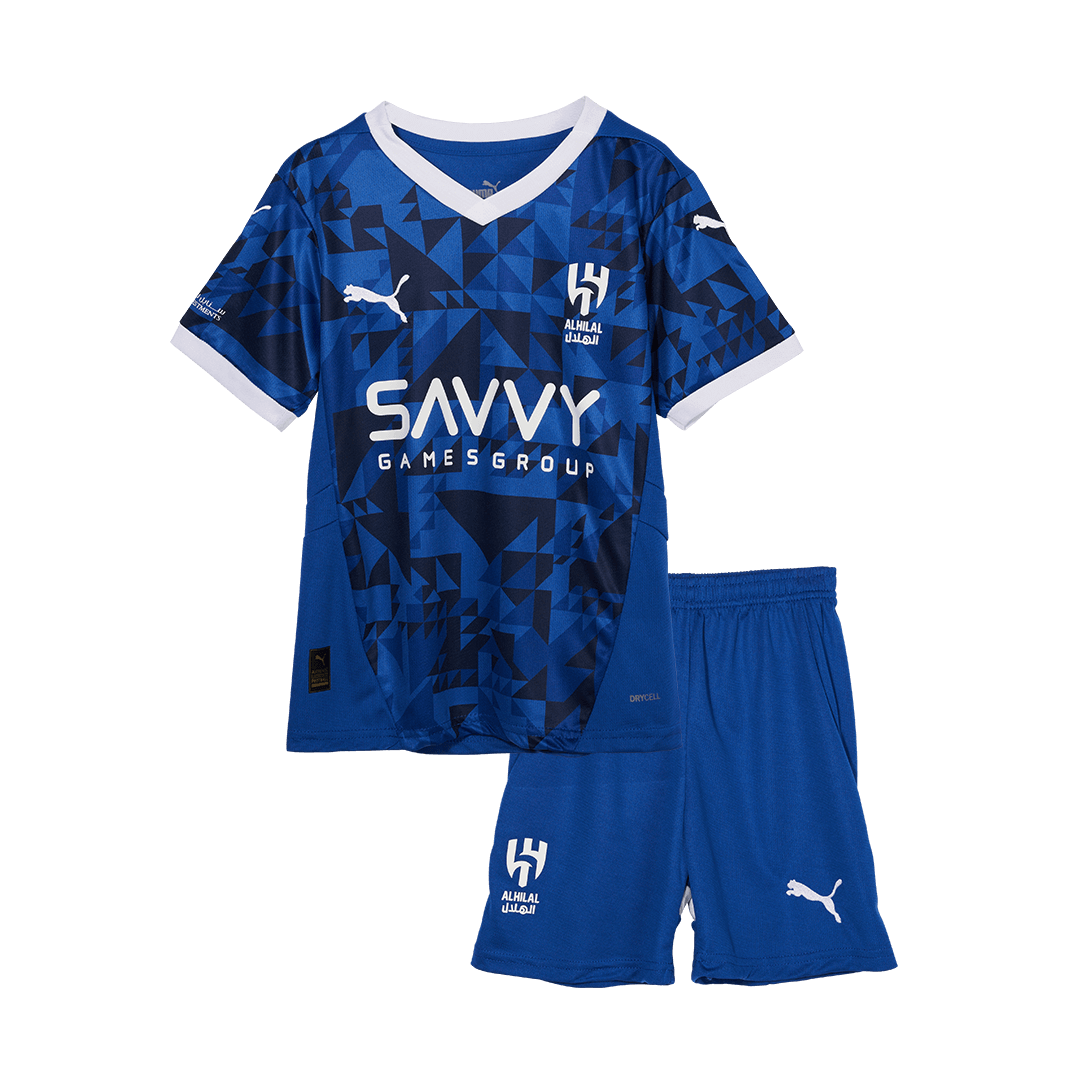 Kid's Al Hilal SFC Home Soccer Jersey Kit(Jersey+Shorts) 2024/25 Top Soccer Jerseys Store