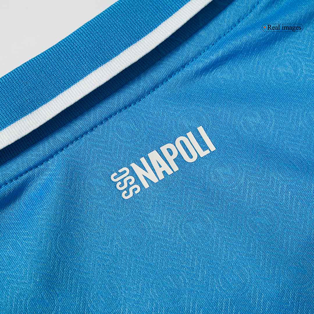 Kid's Napoli Home Soccer Jersey Kit(Jersey+Shorts) 2024/25 Top Soccer Jerseys Store