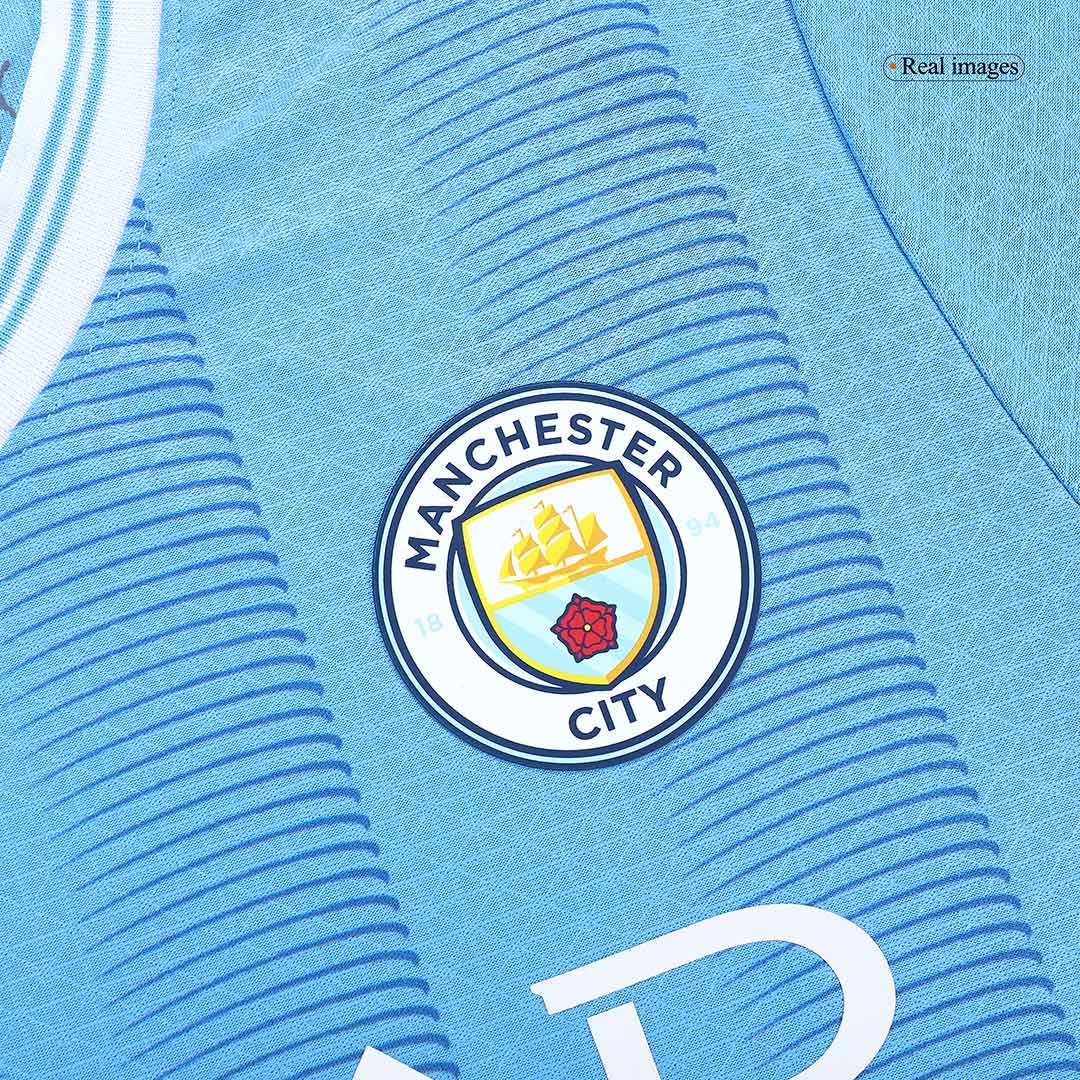 Player Version DE BRUYNE #17 Manchester City Home Soccer Jersey 2023/24 Top Soccer Jerseys Store
