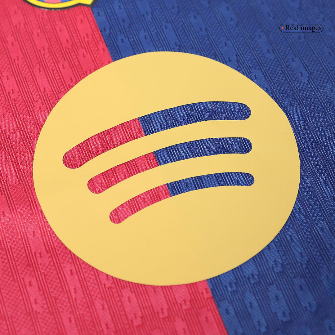 Player Version Barcelona Home Soccer Jersey 2024/25 - 125th Anniversary(Spotify Logo Without Text) Top Soccer Jerseys Store