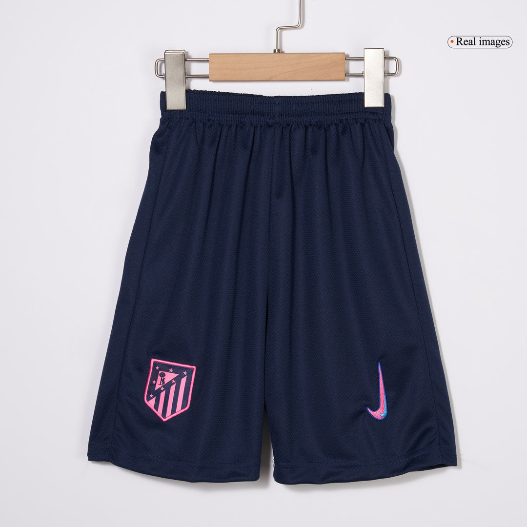 Kid's Atletico Madrid Third Away Soccer Jersey Kit(Jersey+Shorts+Socks) 2024/25 Top Soccer Jerseys Store