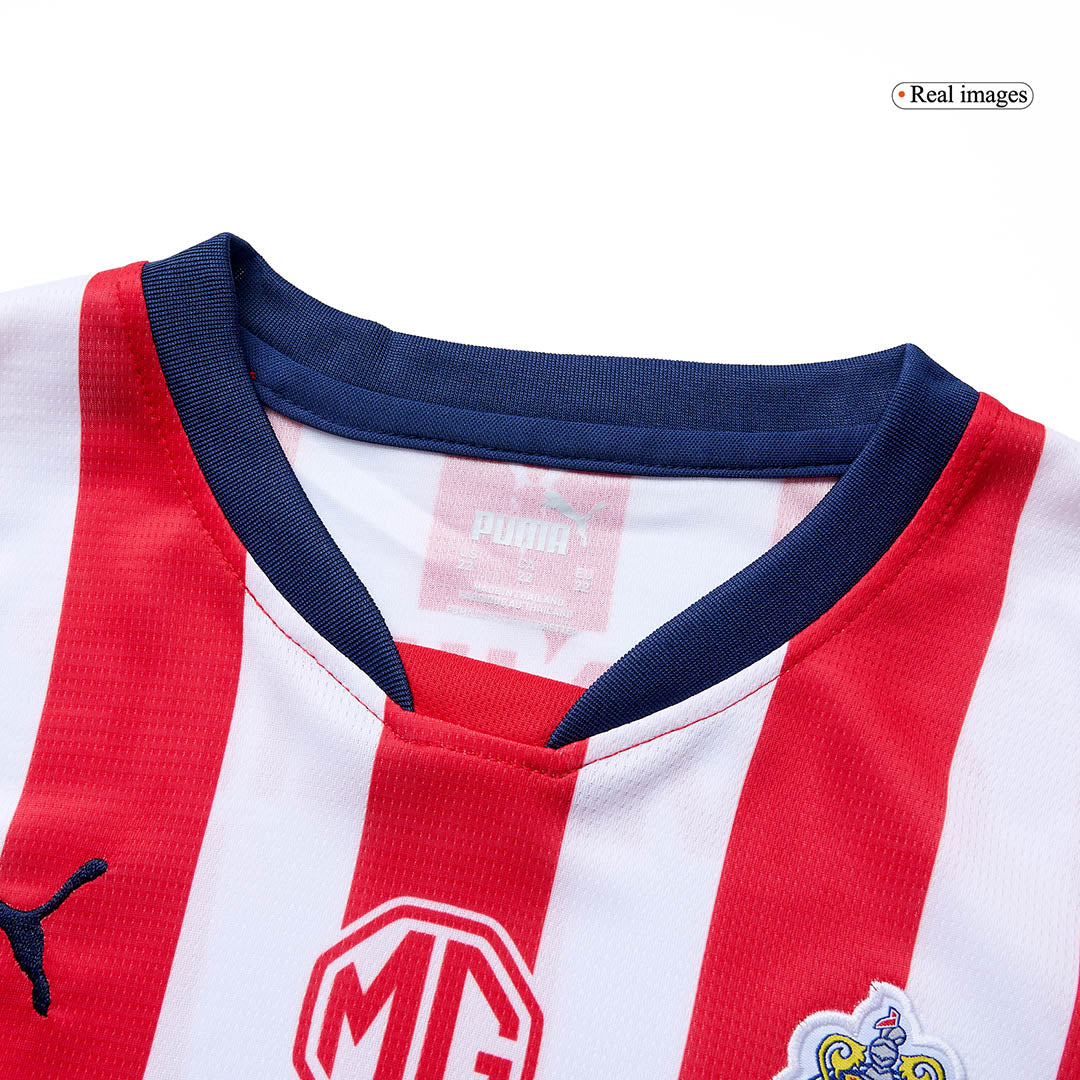 Kid's Chivas Home Soccer Jersey Kit(Jersey+Shorts) 2024/25 Top Soccer Jerseys Store