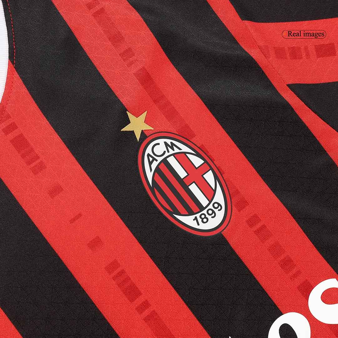 Player Version GIMENEZ #7 AC Milan Home Soccer Jersey 2024/25 Top Soccer Jerseys Store