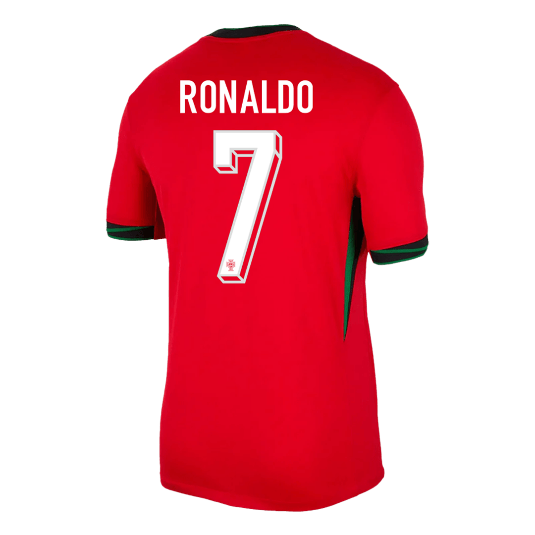 [Super Quailty] Men's Portugal RONALDO #7 Home Jersey (Jersey+Shorts) Kit Euro 2024