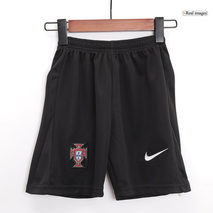 Kid's Portugal Away Jerseys Full Kit Euro 2024(Short+ Shorts+sock)