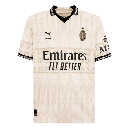 RAFA LE?O #10 AC Milan X Pleasures Fouth Away  Soccer Jersey 2023/24 Top Soccer Jerseys Store