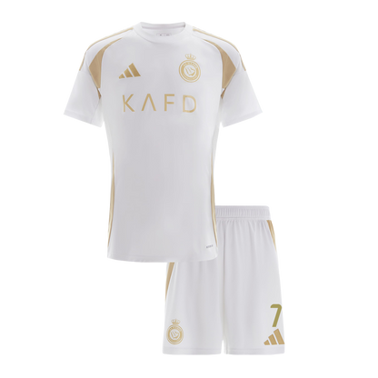 Kid's RONALDO #7 Al Nassr Third Away  Soccer Jersey Kit(Jersey+Shorts) 2024/25 Top Soccer Jerseys Store