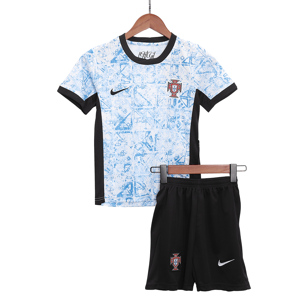 2024 European Cup Portugal Children's Away Jersey (Short+ Shorts)