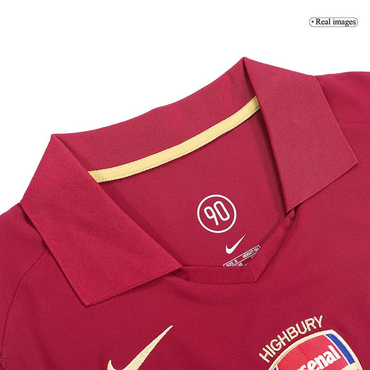 Retro BERGKAMP #10 2005/06 Arsenal Home  Soccer Jersey Top Soccer Jerseys Store