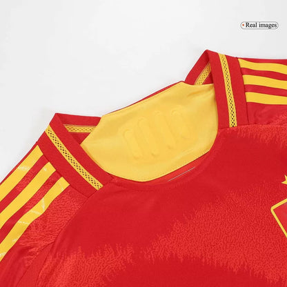 Player Version LAMINE YAMAL #19 Spain Home Soccer Jersey Euro 2024