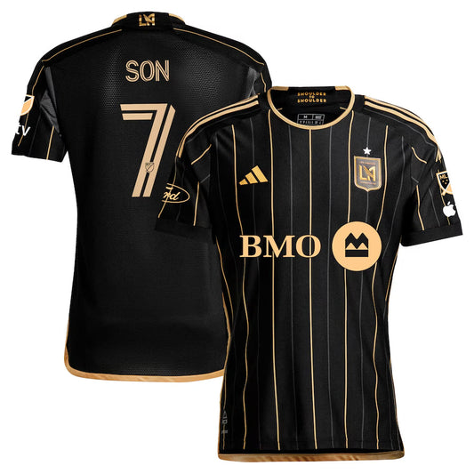 Player Version Men's LAFC #7 Son Heung-Min Black 2024 Home - Slim Fit